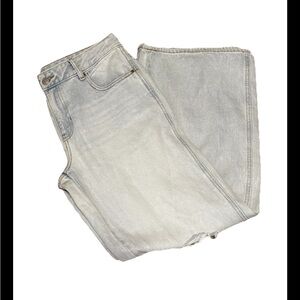 PacSun low rise ripped baggy jeans (light blue)